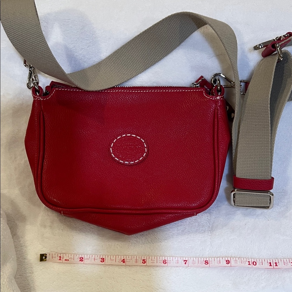 Roots Leather Crossbody Bag with Adjustable Strap